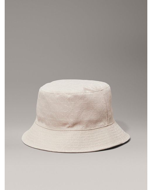 Calvin Klein Natural Reversible Logo Bucket Hat