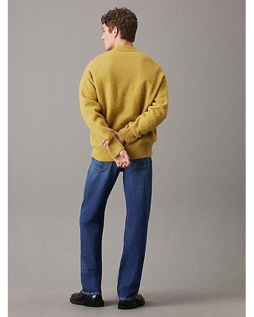 Calvin Klein Standard Straight Jeans in het Blue voor heren