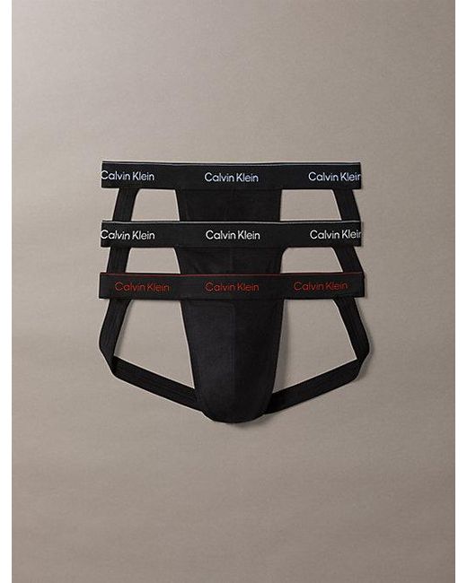 Calvin Klein 3-Pack Jockstraps in het Metallic voor heren