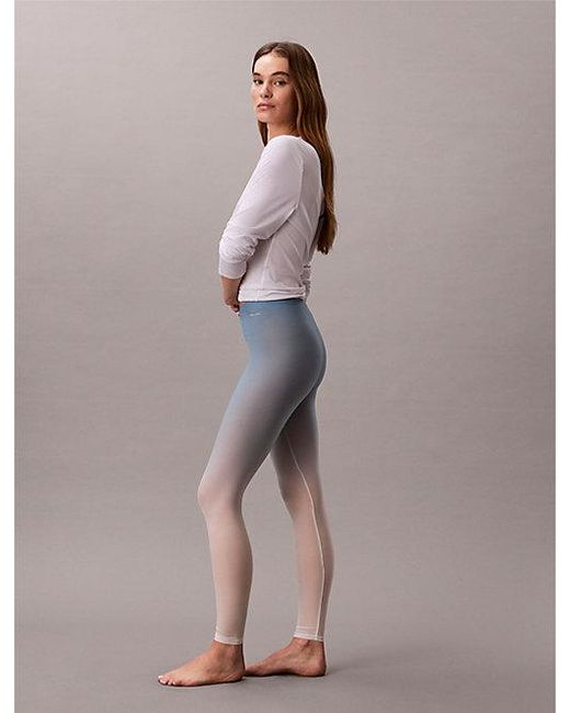 Calvin Klein Thermische Onzichtbare Basic Legging in het Blue