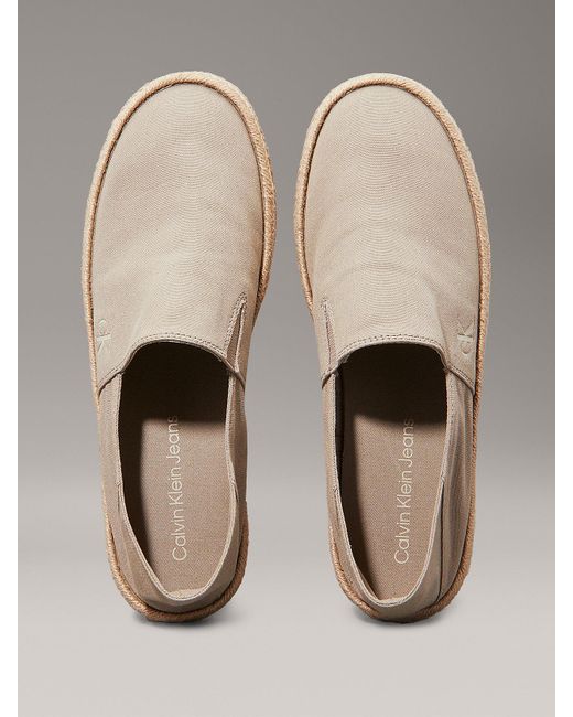 Espadrillas di Calvin Klein in Gray da Uomo