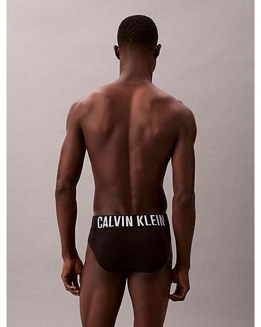 Calvin Klein Black 3 Pack Briefs Intense Power Cotton for men