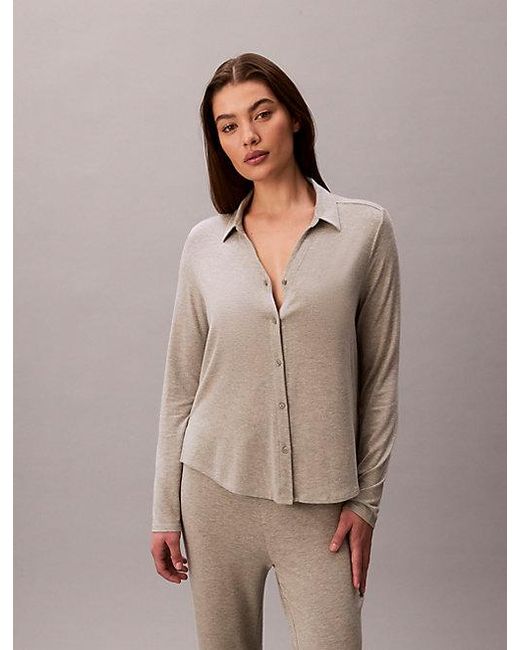 Calvin Klein Multicolor Shirt And Pants Set Ultra Soft Modal