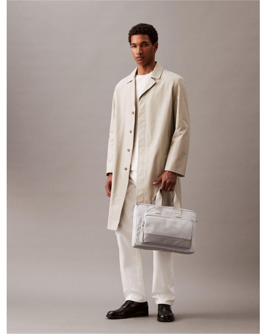 Calvin Klein Gray Utility Commuter Bag for men