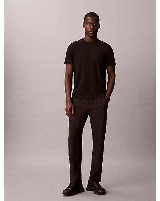 Calvin Klein Brown Sport Breathable Anti Wrinkle Travel T-Shirt for men