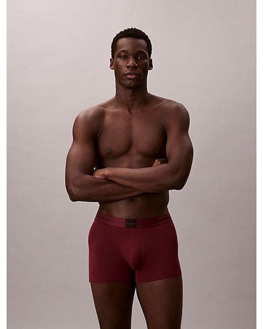 Calvin Klein Brown 3 Pack Trunks for men