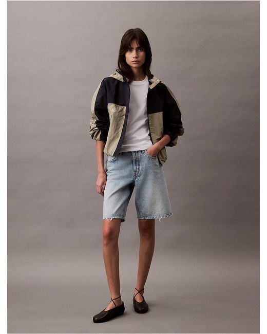 Calvin Klein Brown Ripstop Relaxed Jacket