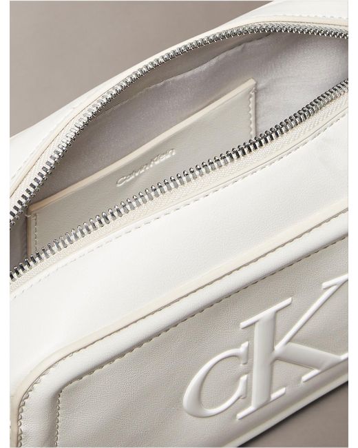 Calvin Klein Multicolor Embossed Monogram Logo Camera Bag