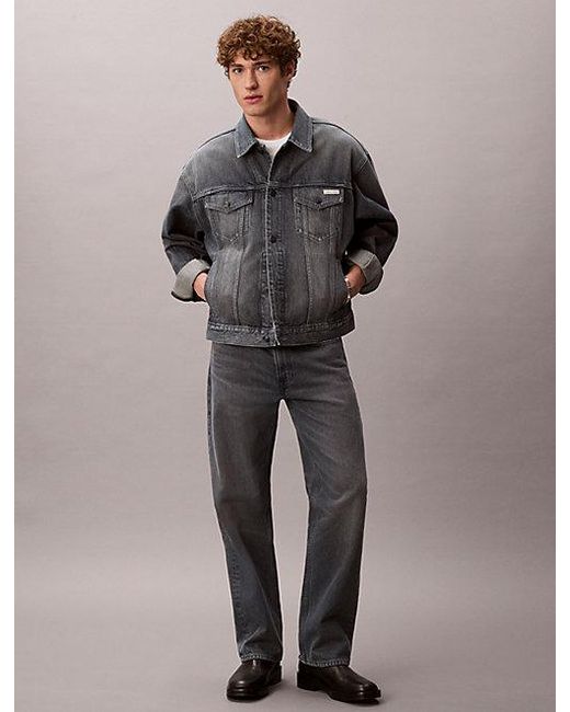 Calvin Klein Gray Jeans 90S Denim Jacket for men
