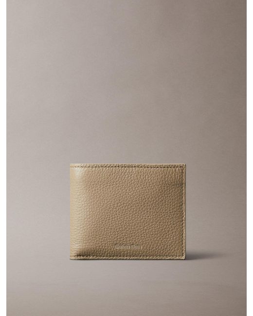 Portefeuille 2 Volets En Cuir Anti-Rfid Calvin Klein pour homme en coloris Natural