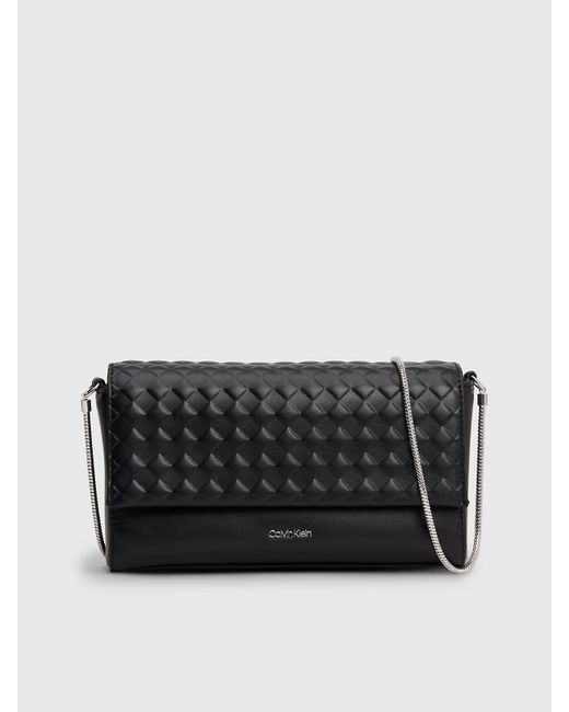 Calvin Klein Black Small Quilted Crossbody Bag