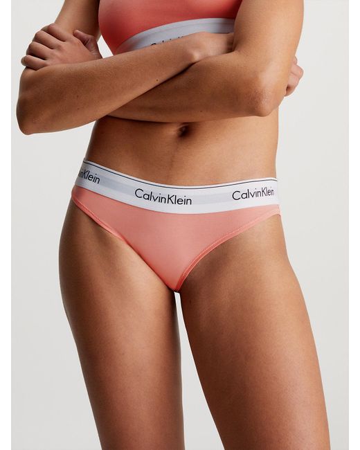 Calvin Klein Pink Bikini Briefs - Modern Cotton