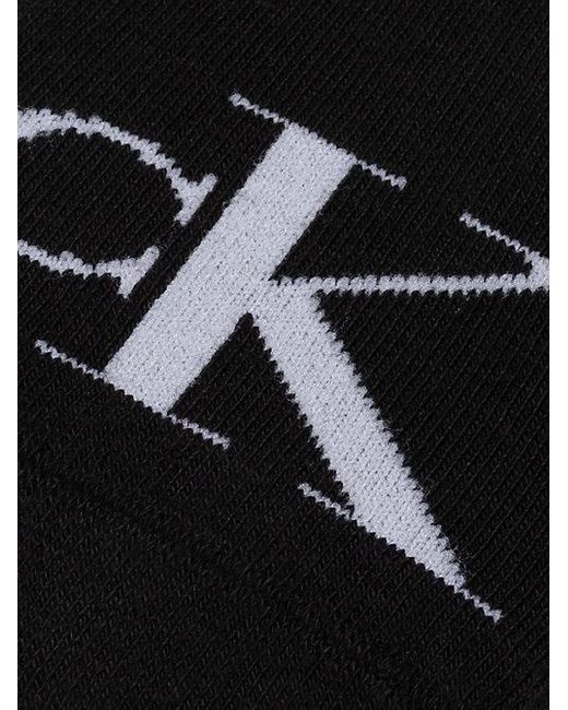 Calvin Klein Black 2 Pack Soft Cotton Invisible Socks for men