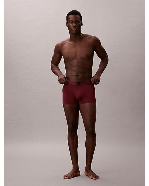 Calvin Klein Brown 3 Pack Trunks for men