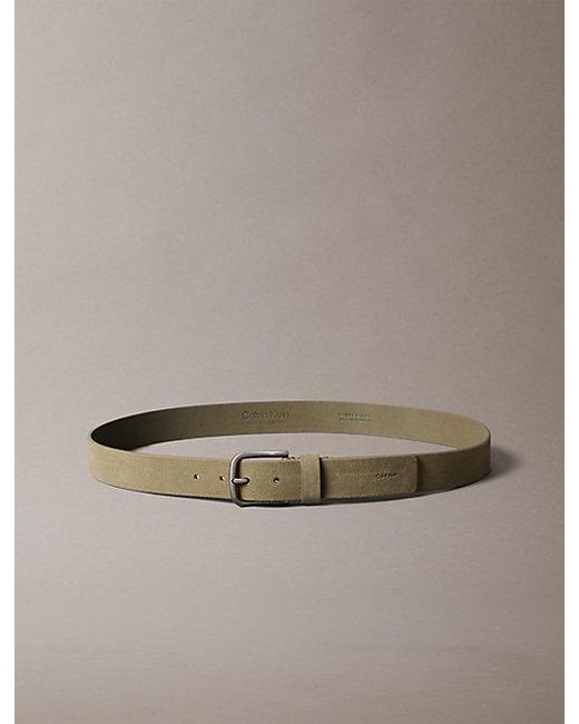 Calvin Klein Brown Suede Leather Belt for men