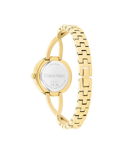 Calvin Klein Black Plated Steel Bracelet Watch