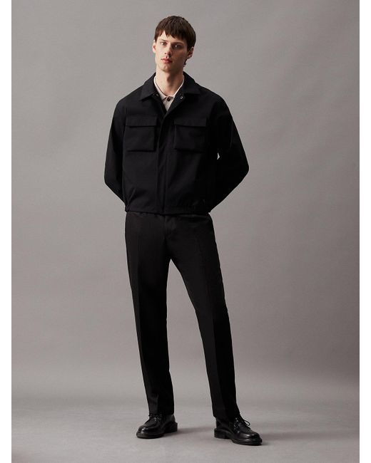 Calvin Klein Gray Thermo Tech Blouson Jacket for men