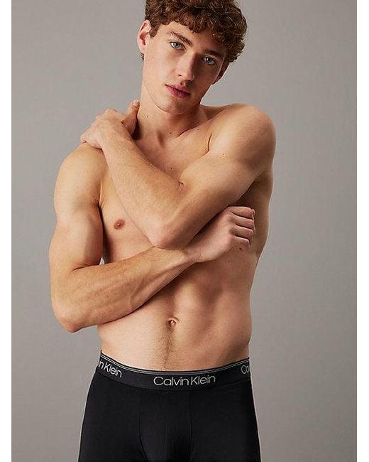 Calvin Klein 5Er-Pack Boxershorts Langes Bein – Micro Stretch in Black für Herren
