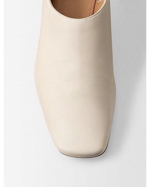 Calvin Klein Natural Anna Leather Ankle Boot