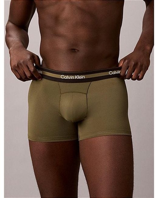 Calvin Klein Multicolor 3 Pack Trunks Icon Active Mesh for men