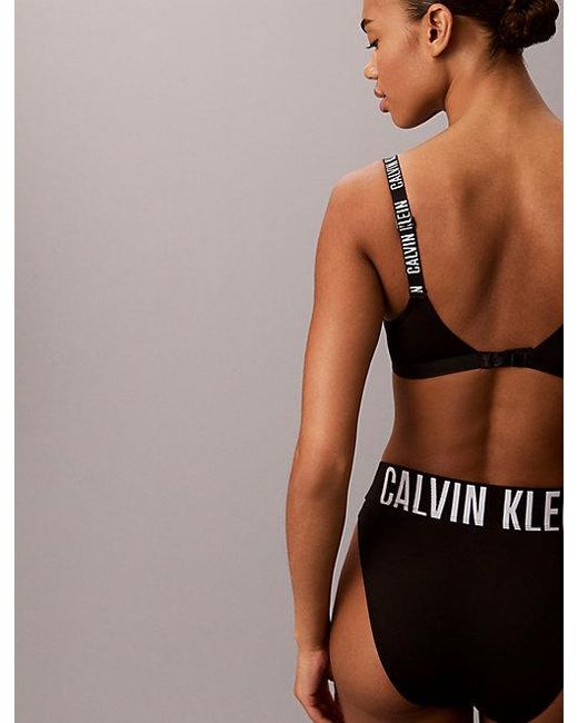 Calvin Klein Black Lightly Lined Bralette Intense Power Micro
