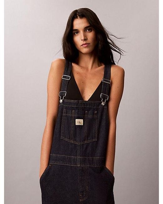 Calvin Klein Black Jeans 90S Straight Denim Dungarees