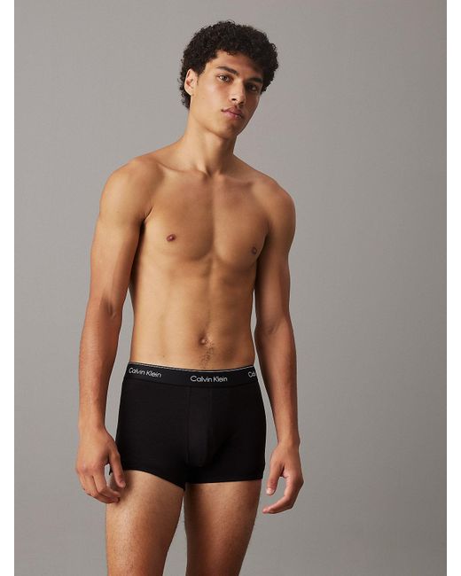 Calvin Klein Black Modern Cotton Trunk Multipacks for men