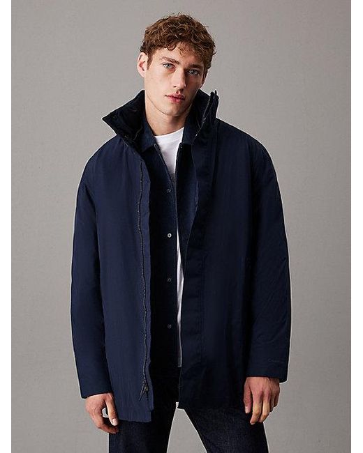 Calvin Klein Technische Pufferjas in het Blue voor heren