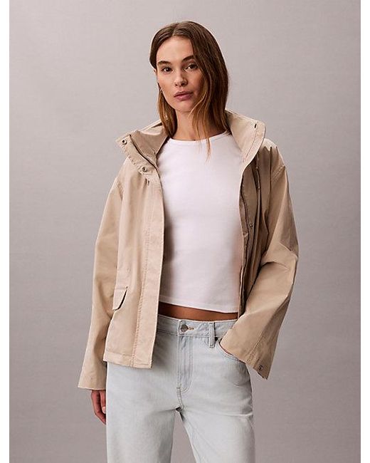 Calvin Klein Lichtgewicht Tech Jack in het Brown