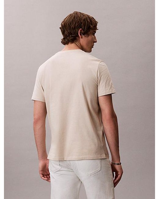 Calvin Klein Multicolor Jeans Monogram Logo T-Shirt for men