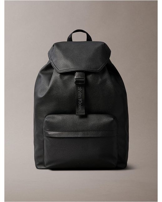 Calvin Klein Black All Day Flap Backpack for men