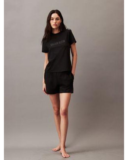 Conjunto de shorts de pijama - Intense Power Calvin Klein de color Black