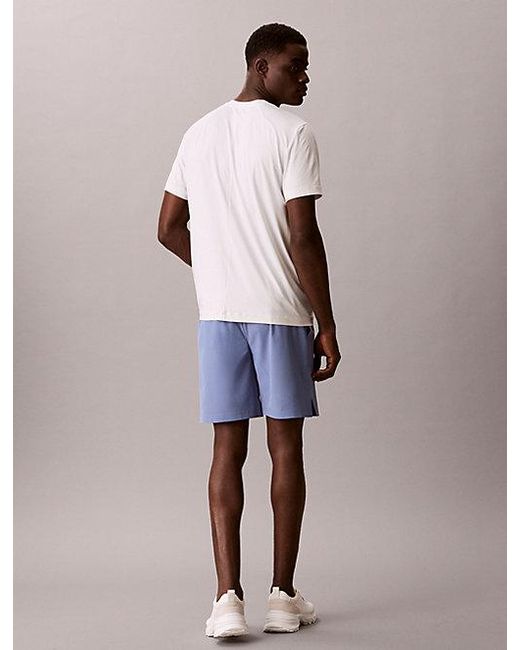 Calvin Klein Blue Sport Water Repellent Performance Gym Shorts for men