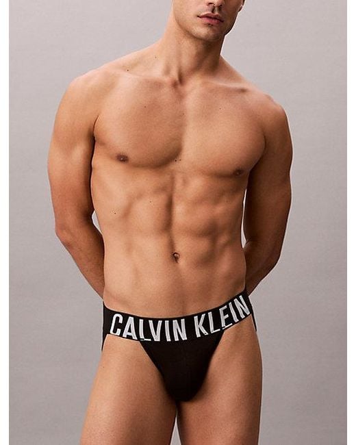 Calvin Klein Metallic 3 Pack Jock Straps Intense Power Cotton for men