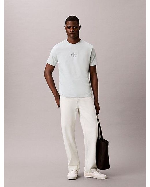 Calvin Klein Natural Jeans Monogram Logo T-Shirt for men