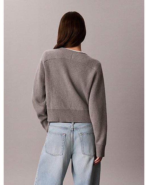 Calvin Klein Multicolor Jeans Soft Knit Cotton Wool Cardigan