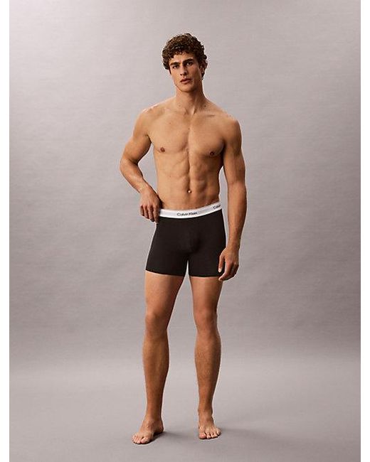 Calvin Klein White 3 Pack Boxer Briefs for men