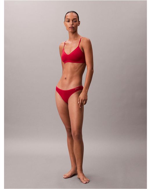 Calvin Klein Red Invisibles Gel Wire Lightly Lined Bralette