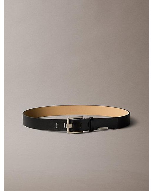 Calvin Klein Gürtel Aus Vollnarbenleder Mit Verstellbarer Länge in Black für Herren