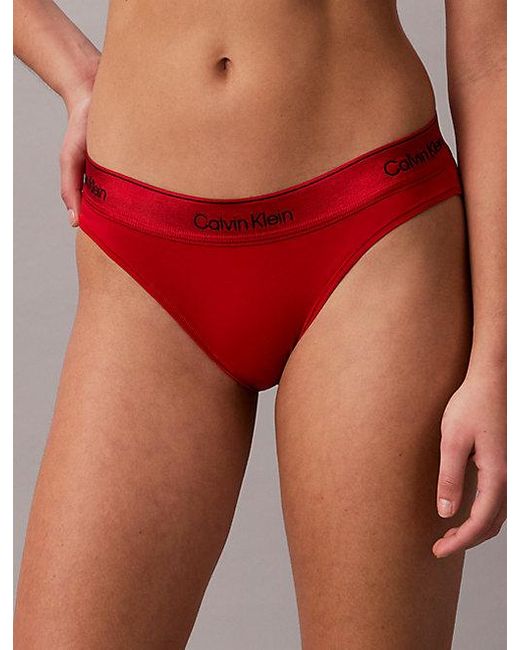 Calvin Klein Ongevoerde Braletteset in het Red