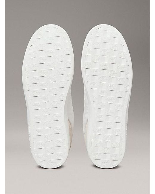 Calvin Klein Leren Sneakers in het Metallic voor heren