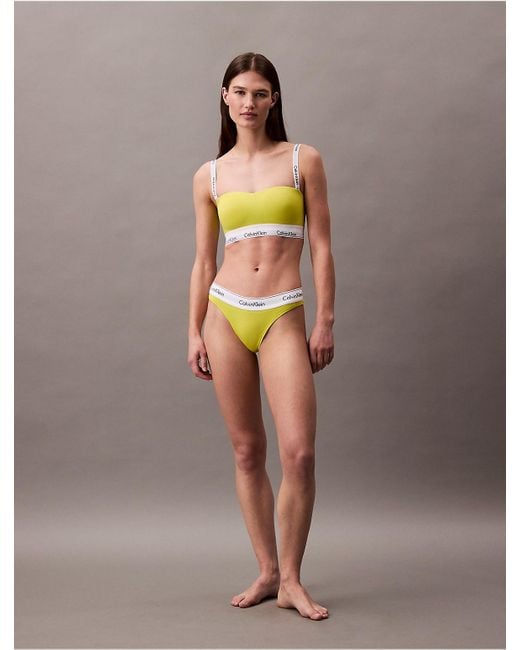 Calvin Klein Multicolor Icon Cotton Modal Lightly Lined Bandeau Bra