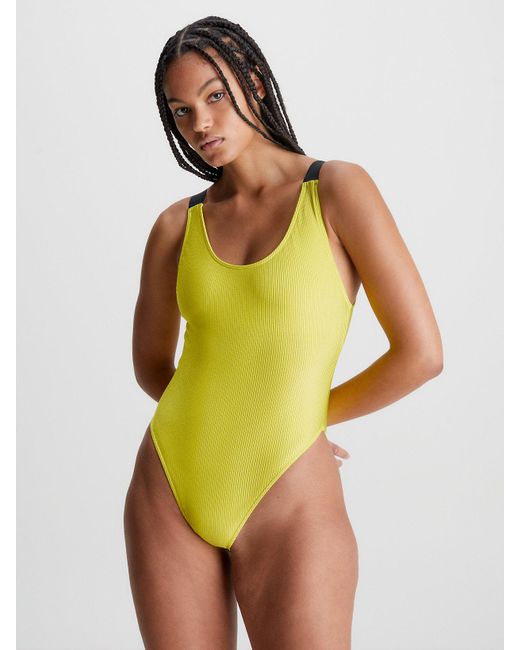 Calvin Klein Swimsuit - Intense Power in Yellow | Lyst UK