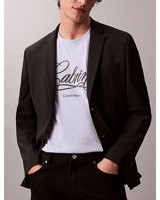 Calvin Klein Multicolor Jeans Logo Graphic Relaxed T-Shirt for men