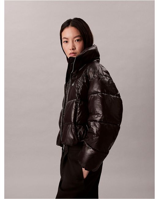 Calvin Klein Black Calvin Klein Shine Puffer Jacket