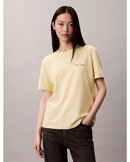 Calvin Klein Natural Jeans Logo Graphic Classic T-Shirt