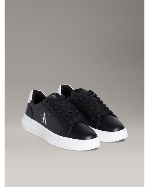 Calvin Klein Metallic Leather Trainers