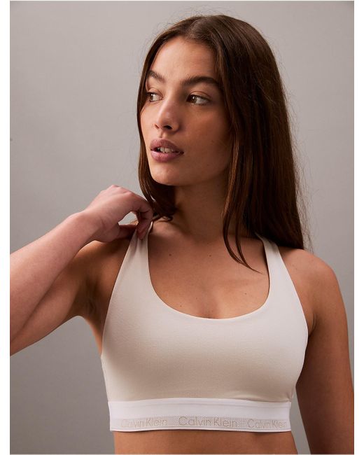 Calvin Klein Brown Icon Modal Mesh Unlined Bralette