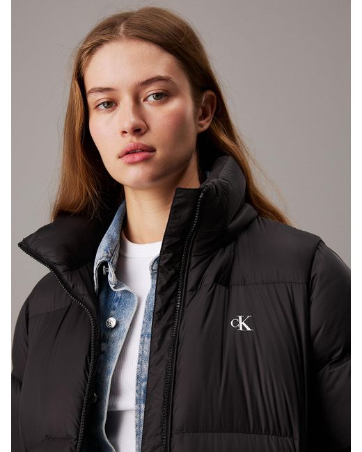 Doudoune Longue En Duvet Calvin Klein en coloris Multicolor
