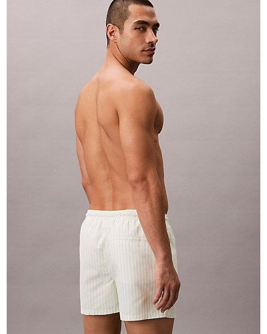 Calvin Klein Multicolor Short Drawstring Swim Shorts Ck Monogram for men
